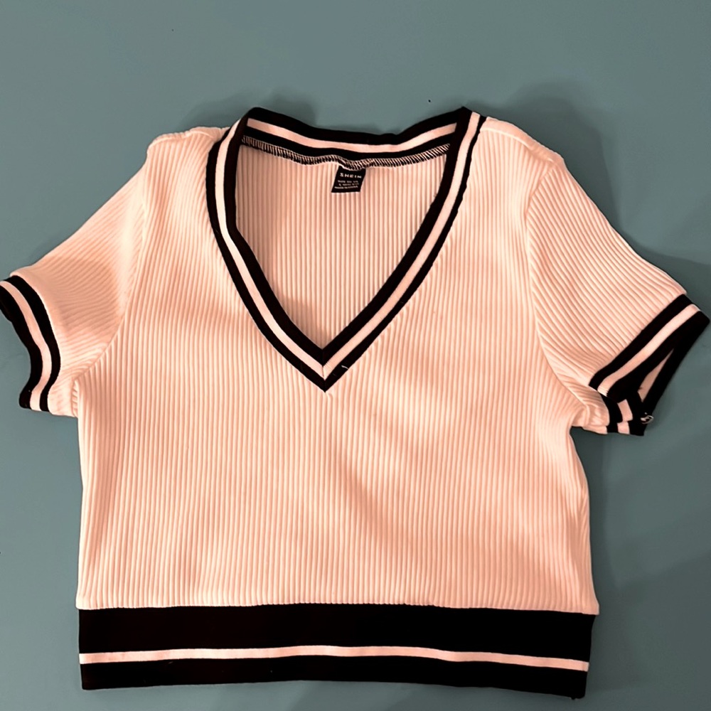 Young miss half shirt.